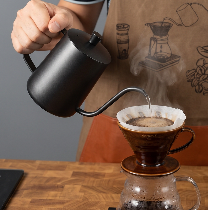 Coffee Pot — gooseneck pour-over, matte black, 600ml | HAY