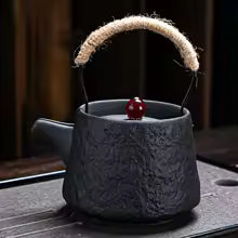 Teapot Black — marbled porcelain, 0.8L | HAY | Element Homeware