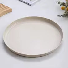 HAY Nordic Lunch Plate 24cm | Enamel Steel | Cream Yellow Lilac Blue | Set of 4