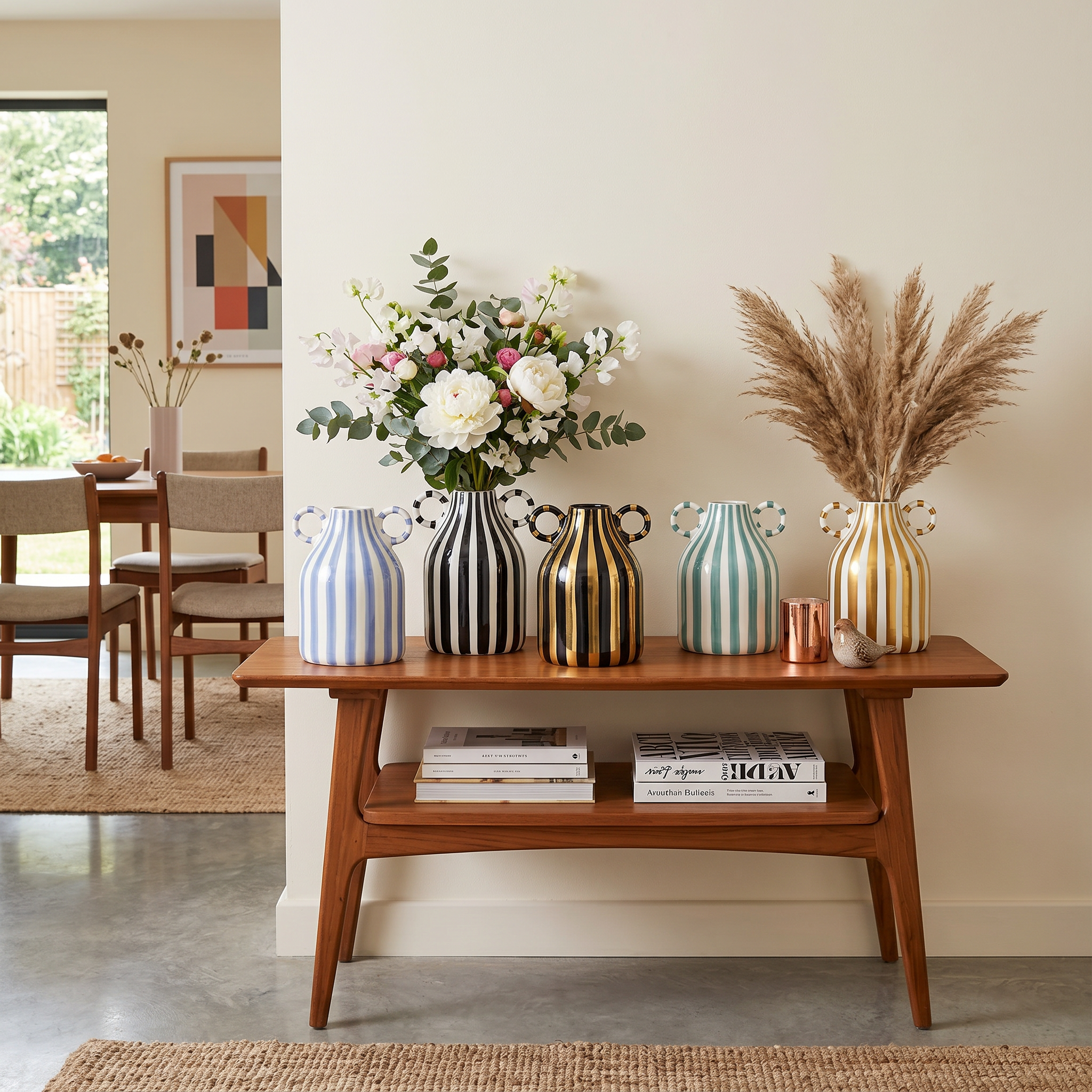 Ceramic Vase collection in home — hand-finished matte, 30cm | HAY