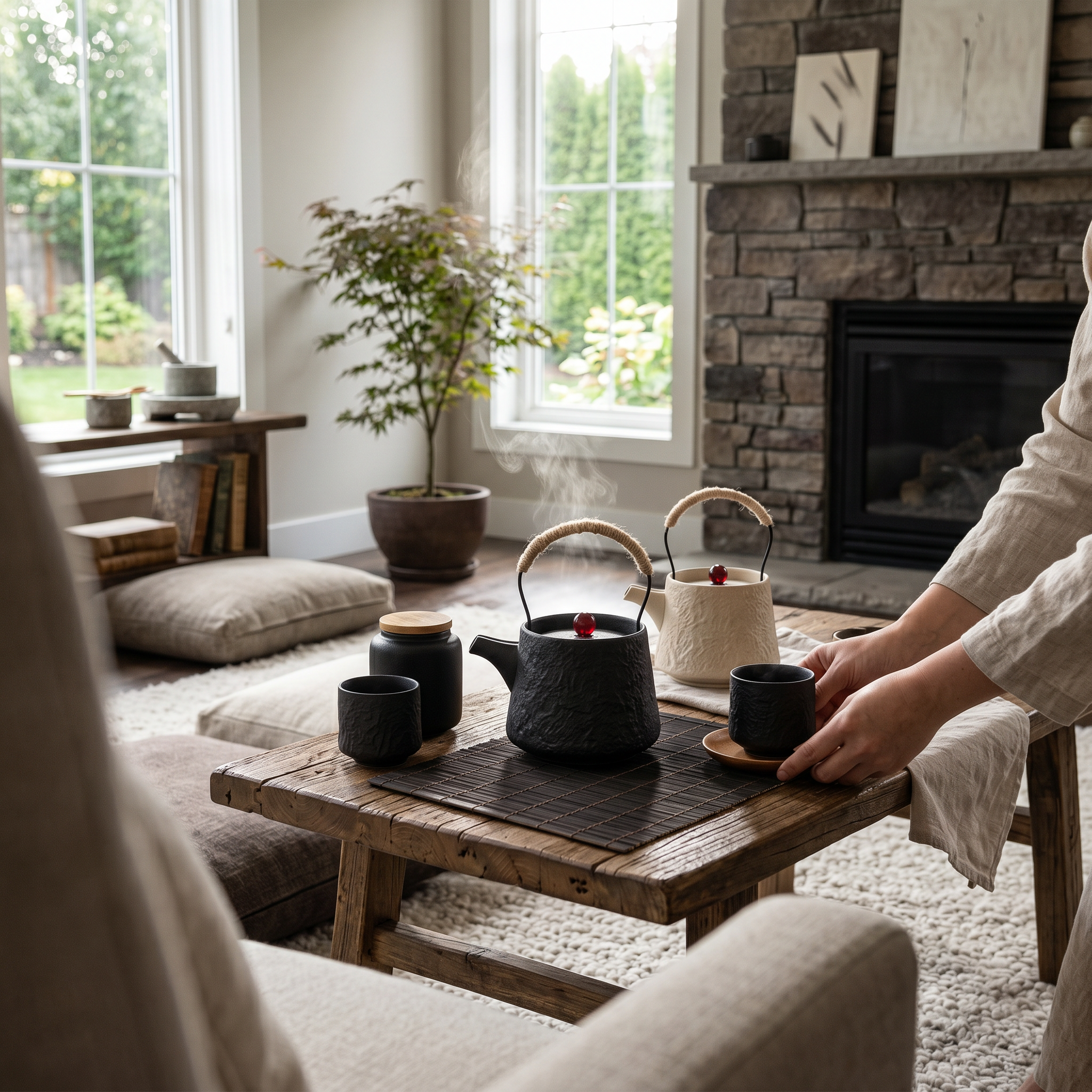 HAY Teapot 0.8L with SoftBrew Infuser | Black or Cream | Porcelain | Dishwasher Safe