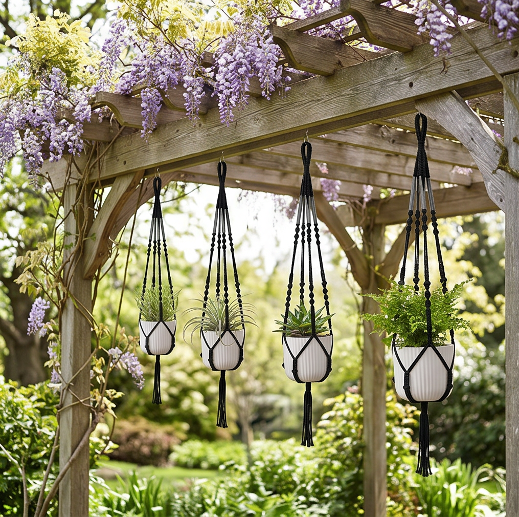 Plant Hanger with trailing plant — adjustable length | HAY