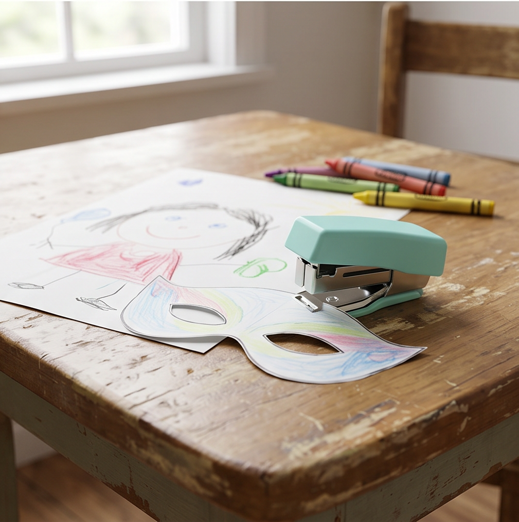 HAY Anything Mini Stapler | Green Pink Purple | Compact Desk Stapler