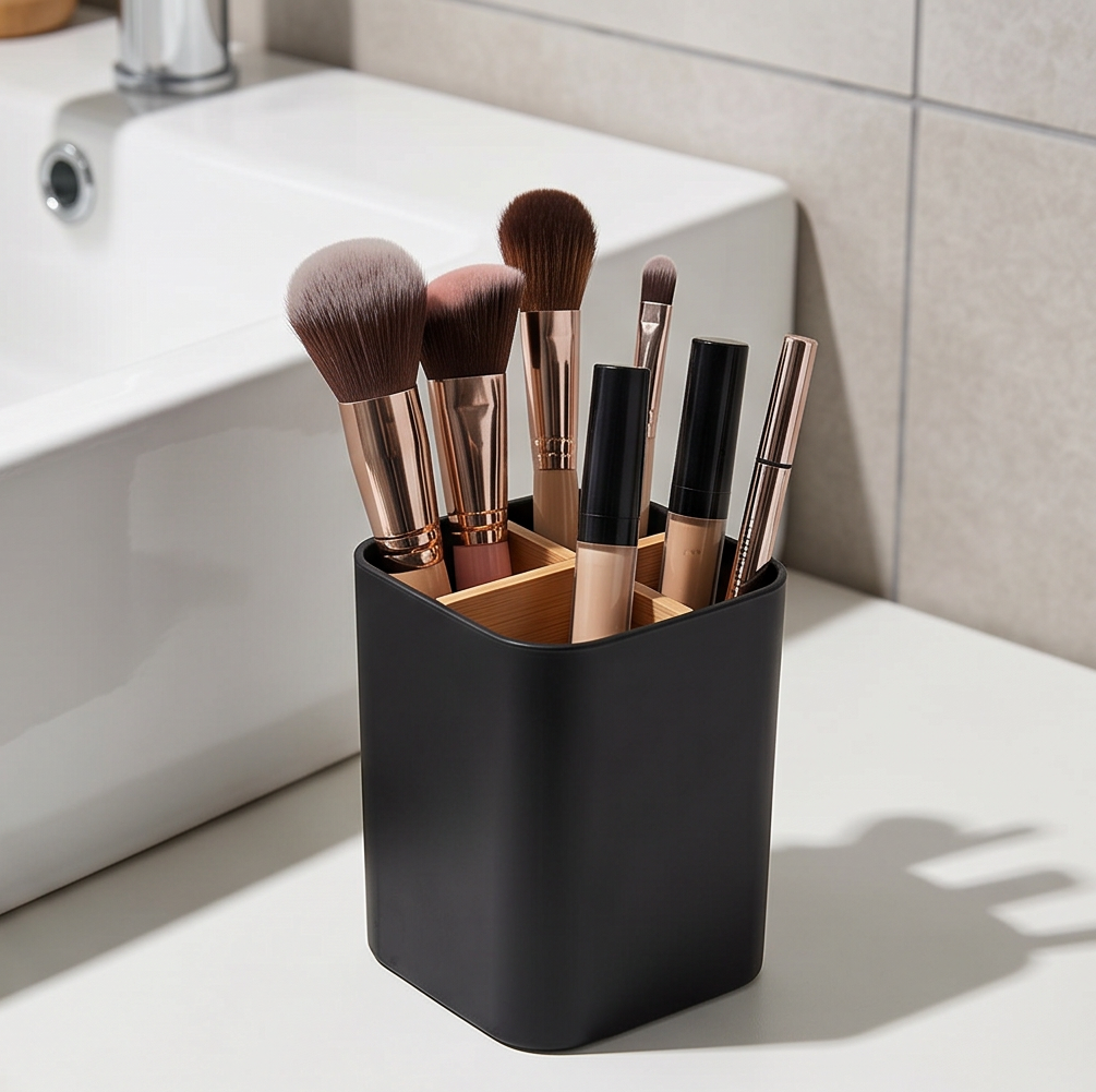 HAY Bathroom Organiser | Toothbrush & Accessory Holder | Black or White