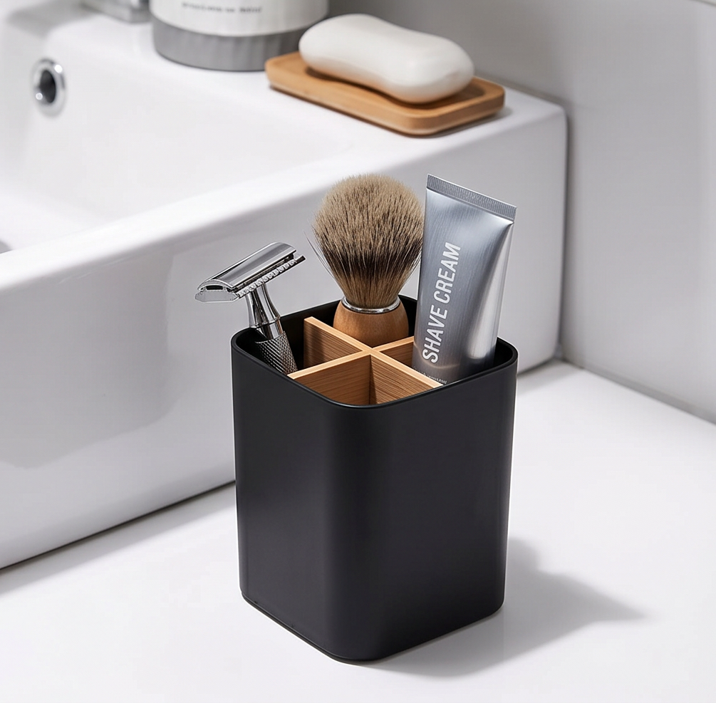 HAY Bathroom Organiser | Toothbrush & Accessory Holder | Black or White