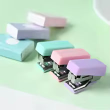 HAY Anything Mini Stapler | Green Pink Purple | Compact Desk Stapler