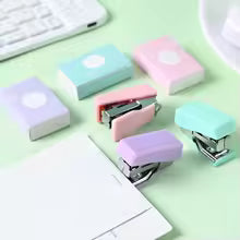 HAY Anything Mini Stapler | Green Pink Purple | Compact Desk Stapler