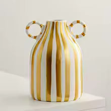 Ceramic Vase White and Gold — hand-finished matte ceramic | HAY
