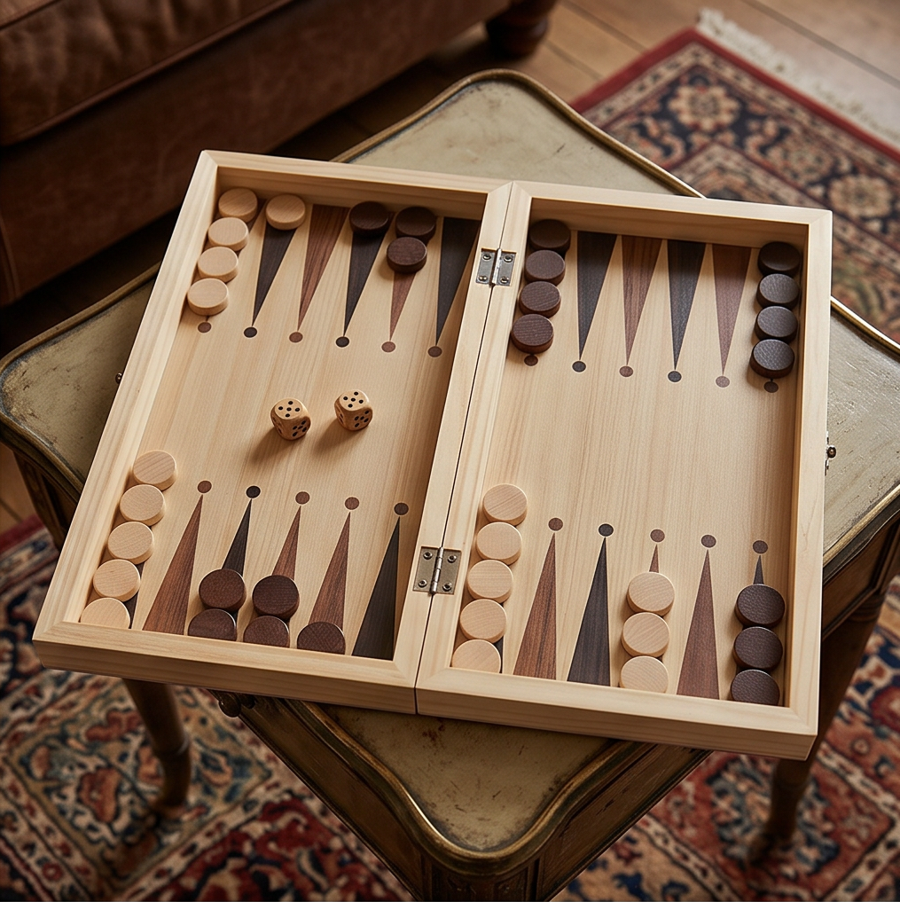 HAY Chess Set 3-in-1 | Chess Draughts Tic-Tac-Toe | Solid Wood Board | Gift