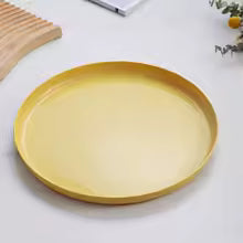 HAY Nordic Lunch Plate 24cm | Enamel Steel | Cream Yellow Lilac Blue | Set of 4